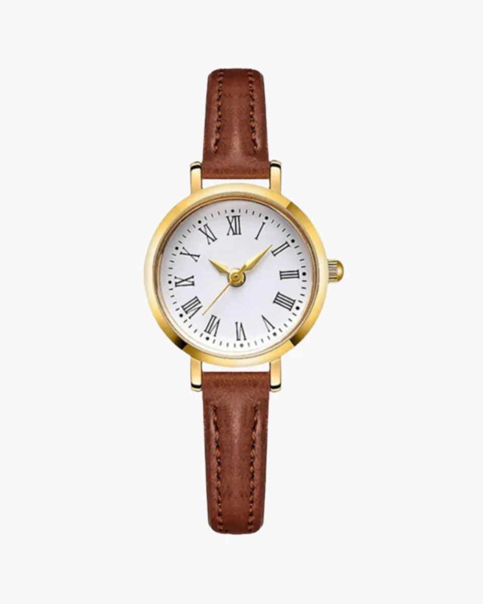Amalfi Classic – Vintage-inspired elegance – Leather watch-10173355589959-Ivory Ombre