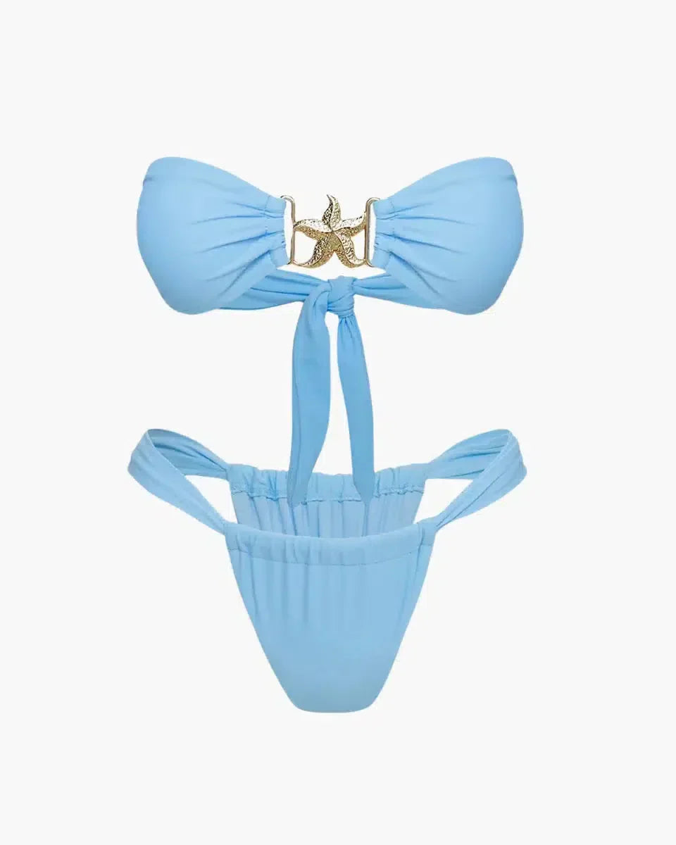 Aquilia – Starfish embellishment – Hardware-detail bikini set-10174720672071-Ivory Ombre