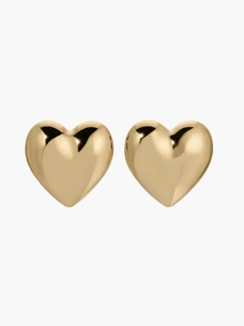Cuore – Chunky design – Heart earrings-10173354541383-Ivory Ombre