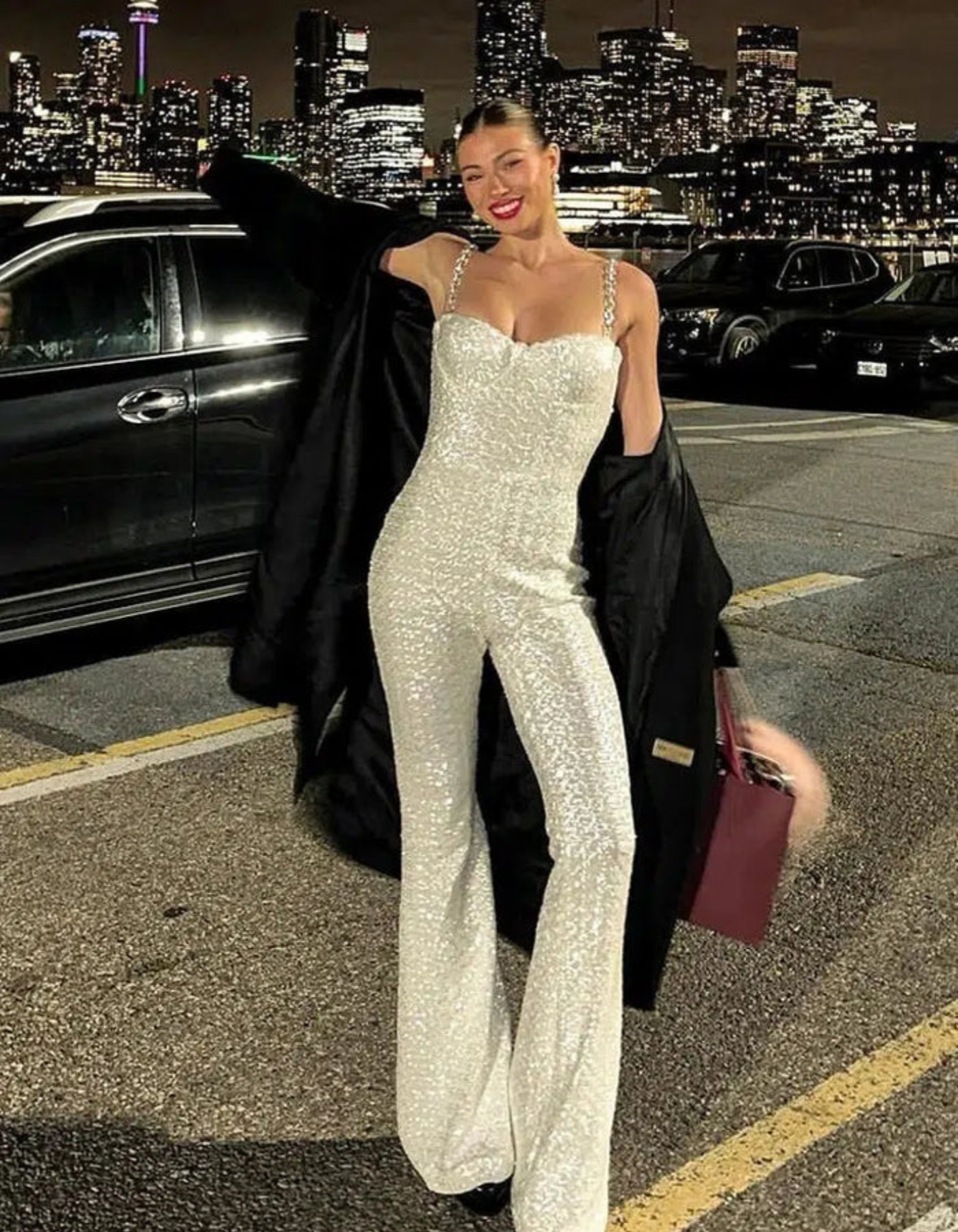 Eléa – Corseted structure – Elegant jumpsuit-10174842306887-Ivory Ombre