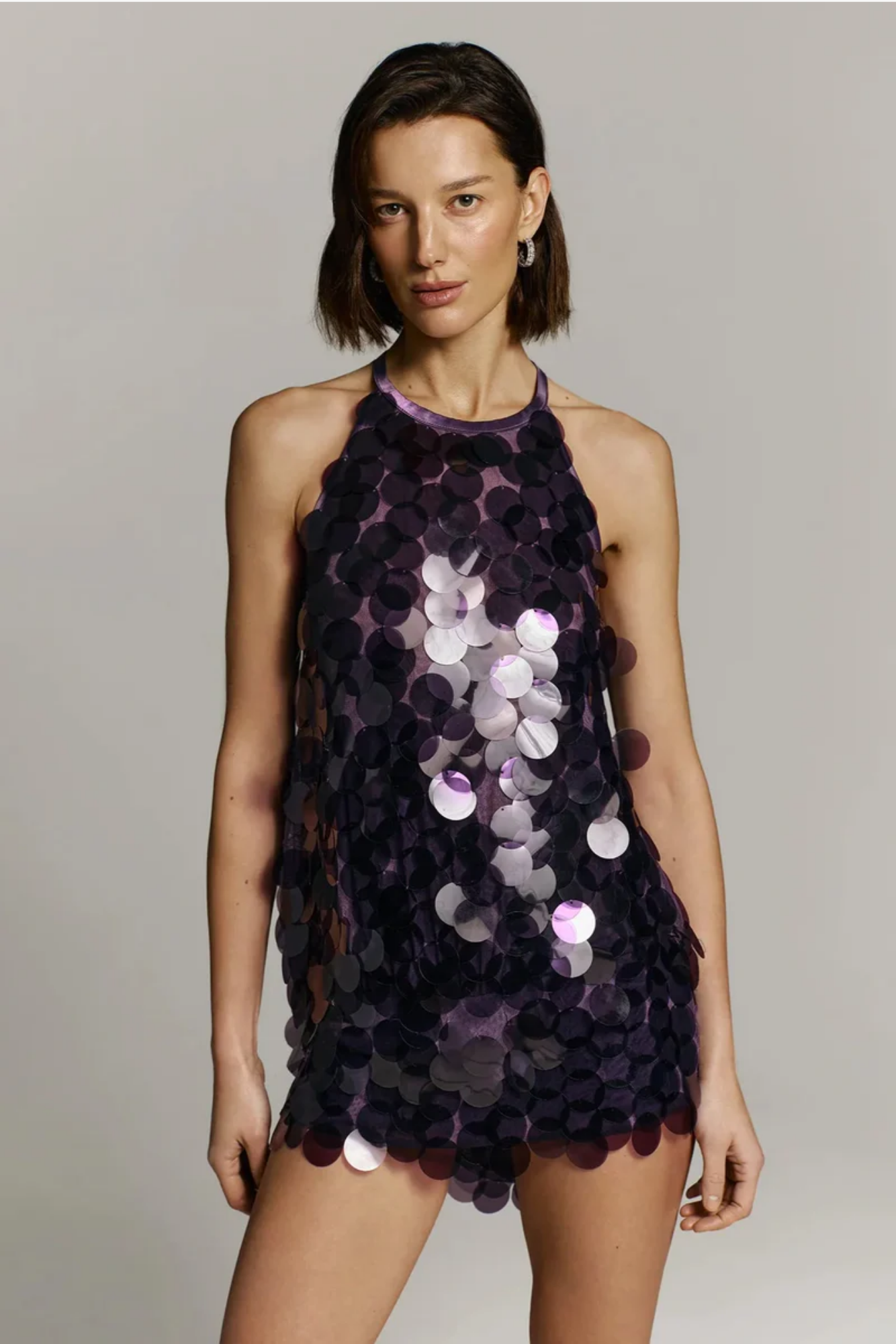 Livianne – Sequin embellished – Mini dress-10189558710599-Ivory Ombre