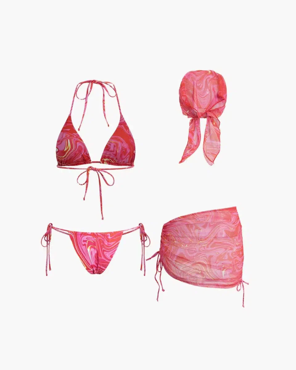 Loreva – Versatile styling – Four-piece bikini set-10174712021319-Ivory Ombre