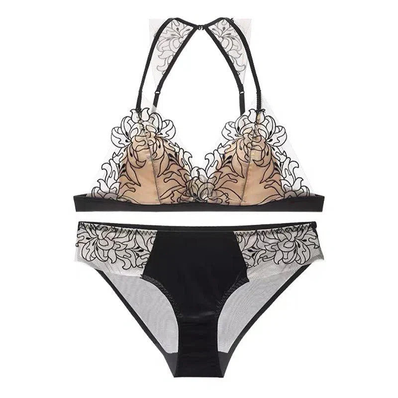 Oriana – Lace halter – Lingerie set-10174861148487-Ivory Ombre