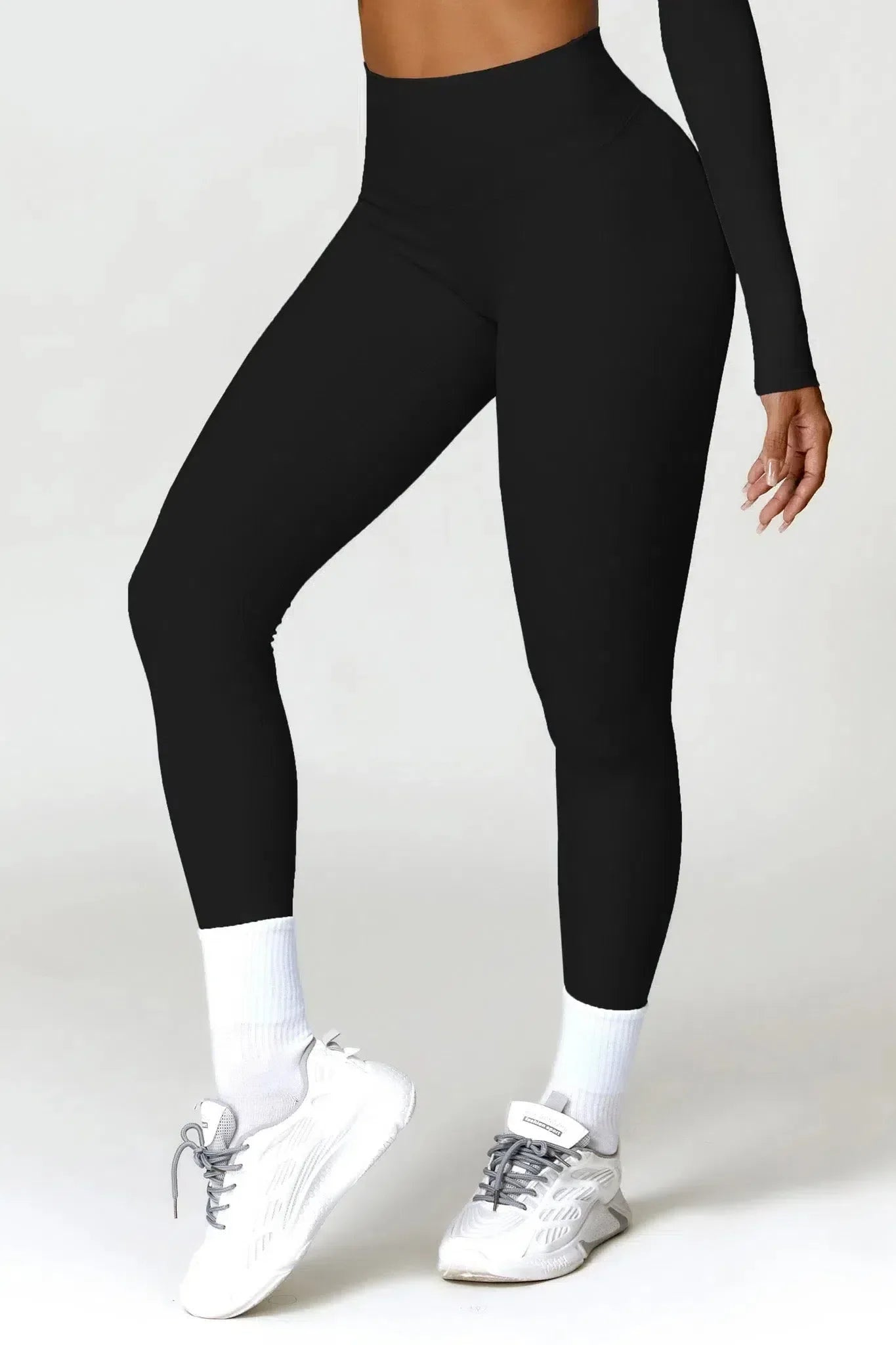 Prisca – Four-way stretch – Sculpting gym leggings-10174785487175-Ivory Ombre