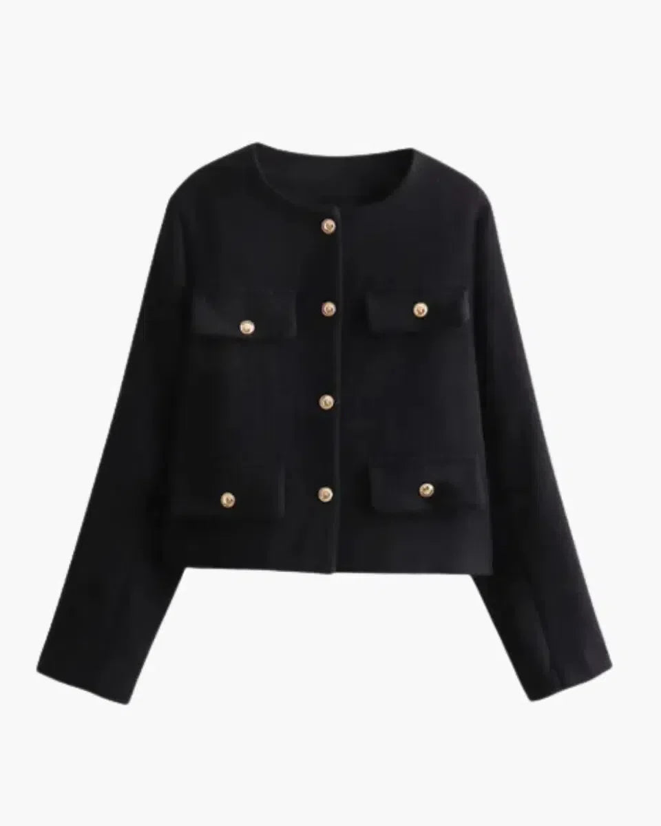 Savoire Chic – Classic tailored cut – Blazer-10174774640967-Ivory Ombre