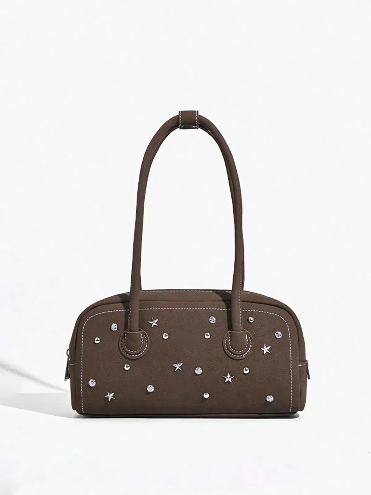 Sephine – Rhinestone handle – Chic sparkle bag-10174665392455-Ivory Ombre