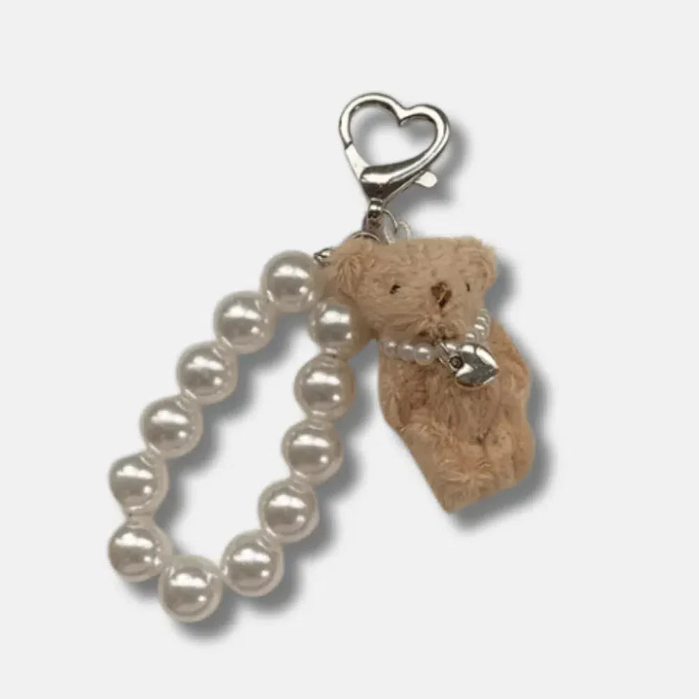 Teddy bear – Adorable teddy bear design – Bag charm-10174668439879-Ivory Ombre