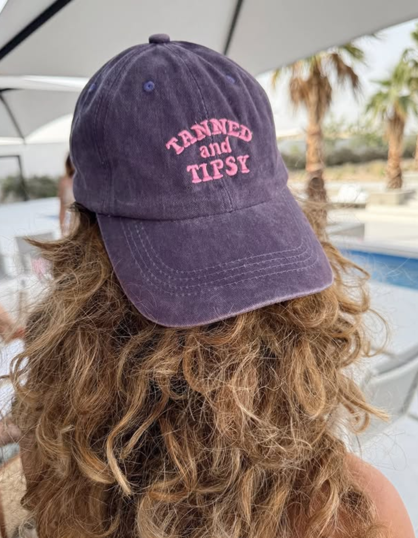 Tipselle – Slogan charm – Cotton baseball cap-10174850105671-Ivory Ombre