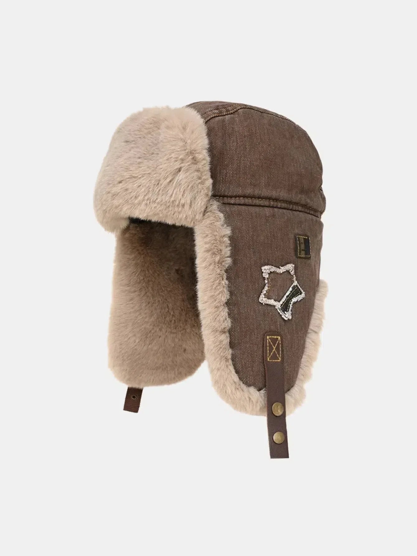 Zanovia – Star patch – Trapper hat-10174655299911-Ivory Ombre