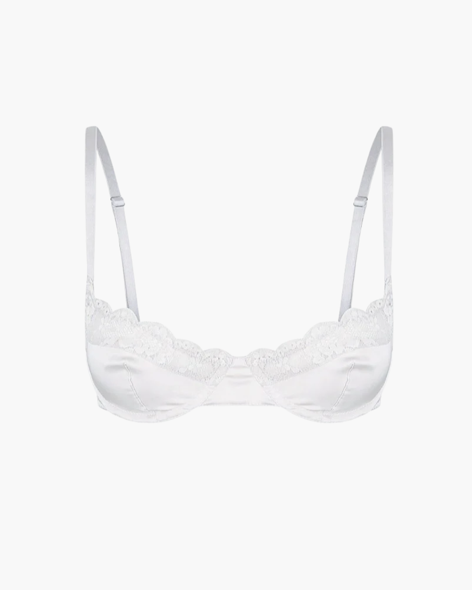 Alisanne – Satin balconette – Bra-10174862328135-Ivory Ombre