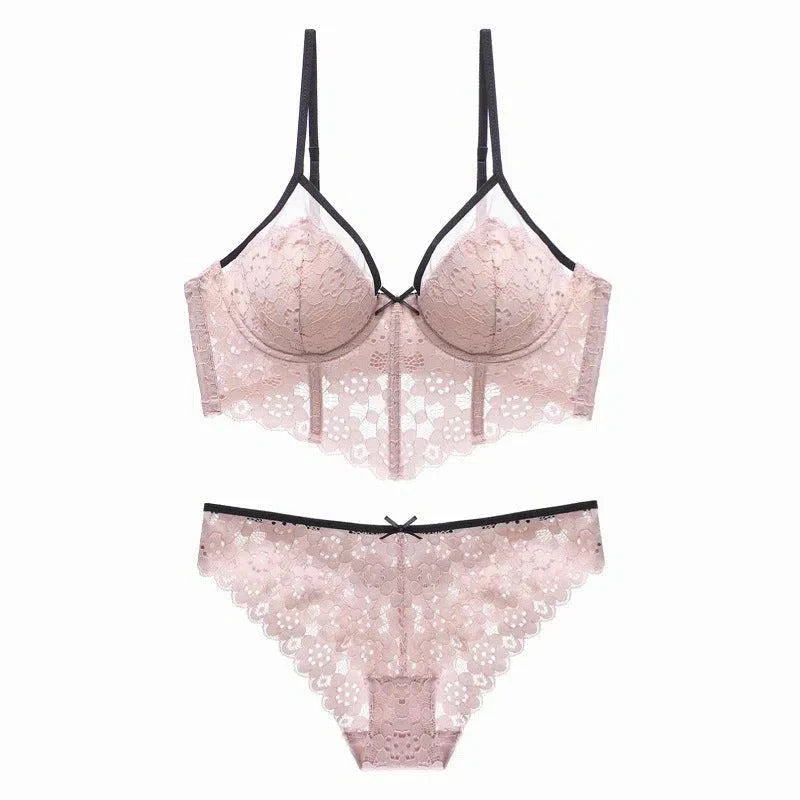 Amadeline – Cupped cami – Lingerie set-10174860984647-Ivory Ombre
