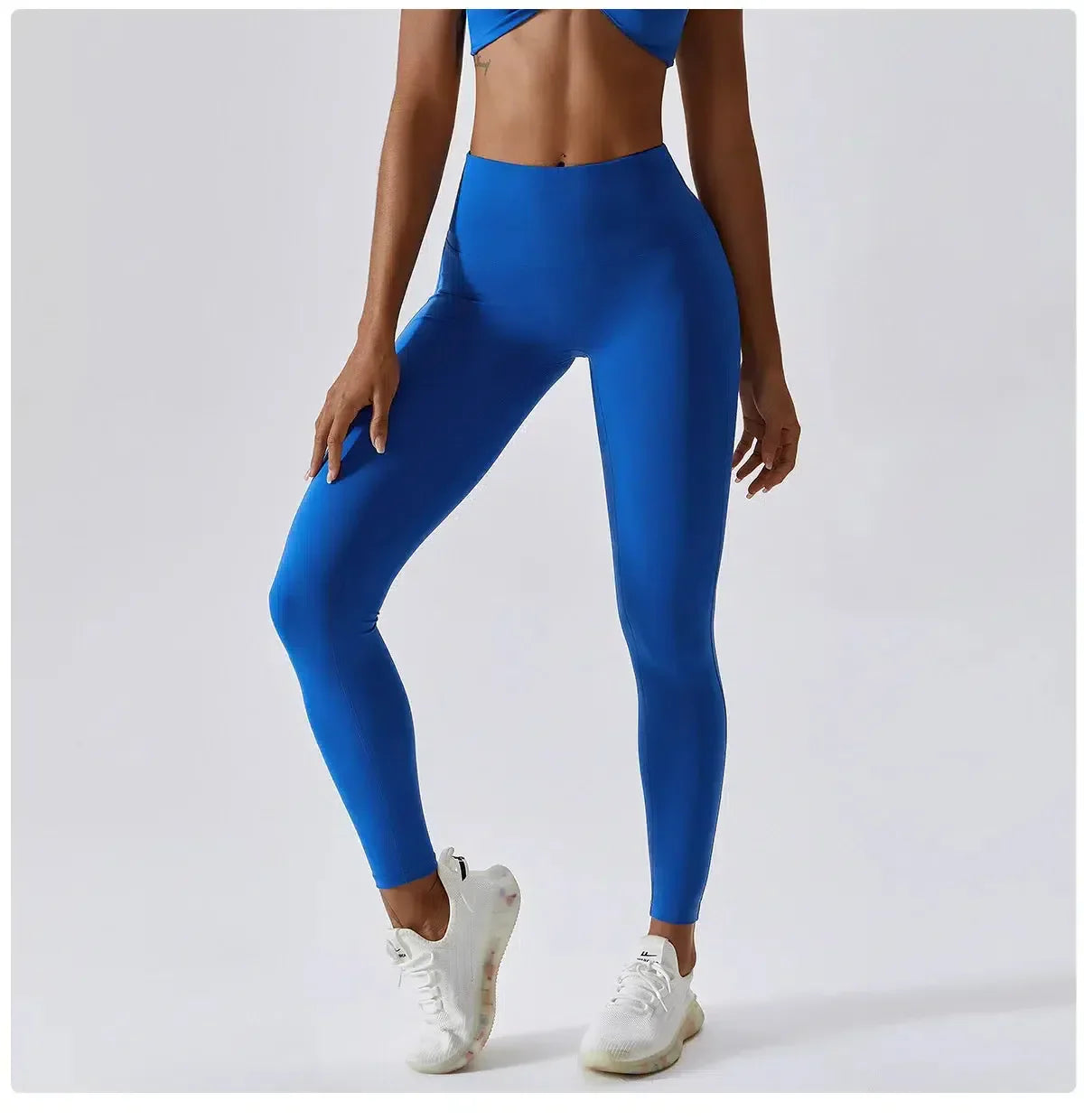 Ambra – High-stretch fabric – Push-up workout leggings-10174786601287-Ivory Ombre