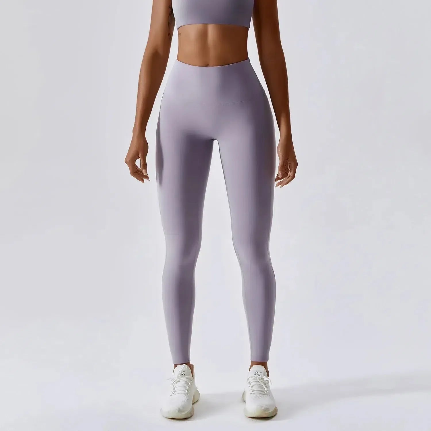 Ambra – High-stretch fabric – Push-up workout leggings-10174786601287-Ivory Ombre