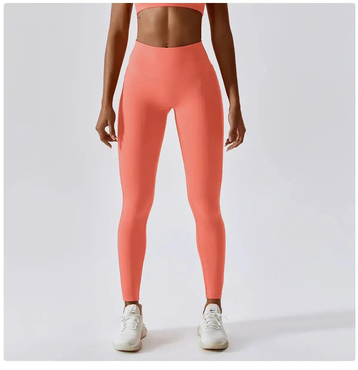 Ambra – High-stretch fabric – Push-up workout leggings-10174786601287-Ivory Ombre
