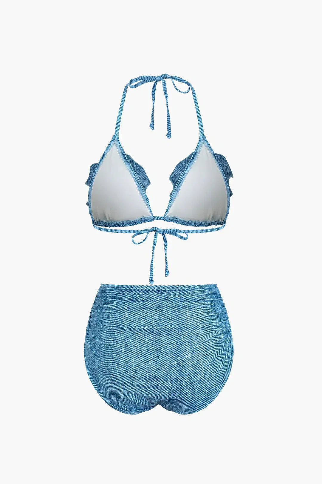 Aquaria – Bold design – Denim bikini set-10174711071047-Ivory Ombre