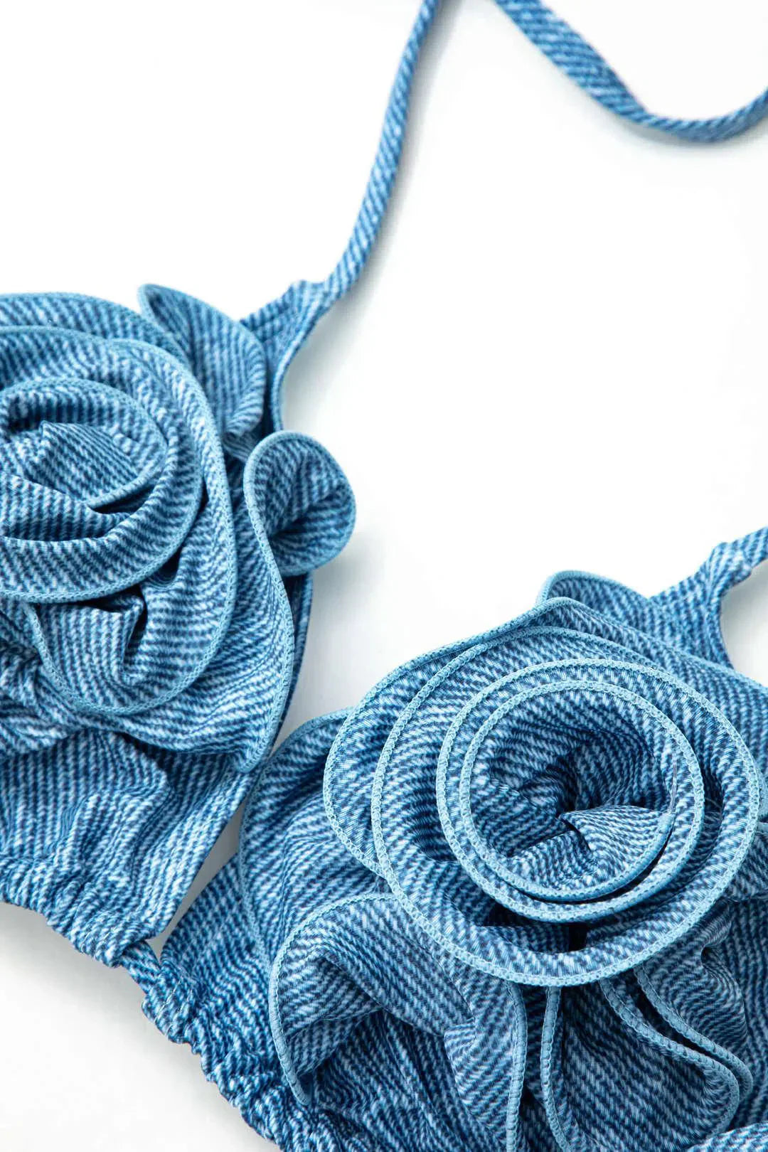 Aquaria – Bold design – Denim bikini set-10174711071047-Ivory Ombre