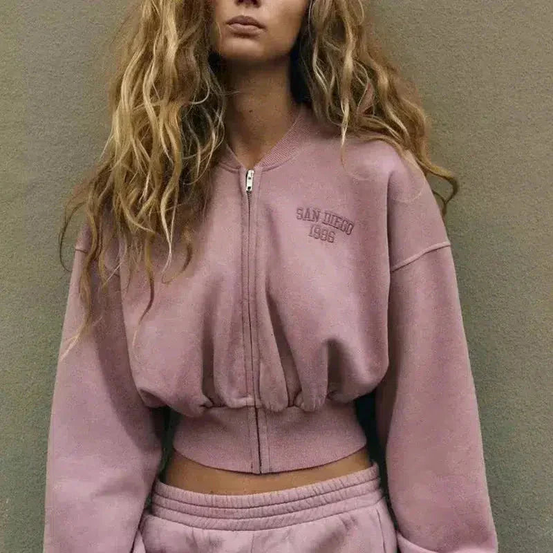Astrid – Zip-up jacket & jogger pants – San Francisco lounge set-10174844993863-Ivory Ombre
