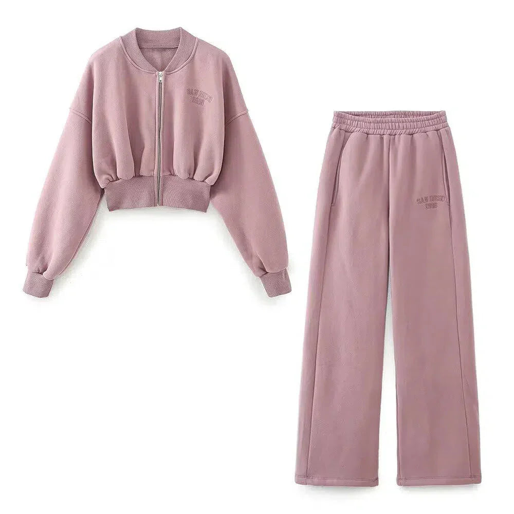 Astrid – Zip-up jacket & jogger pants – San Francisco lounge set-10174844993863-Ivory Ombre