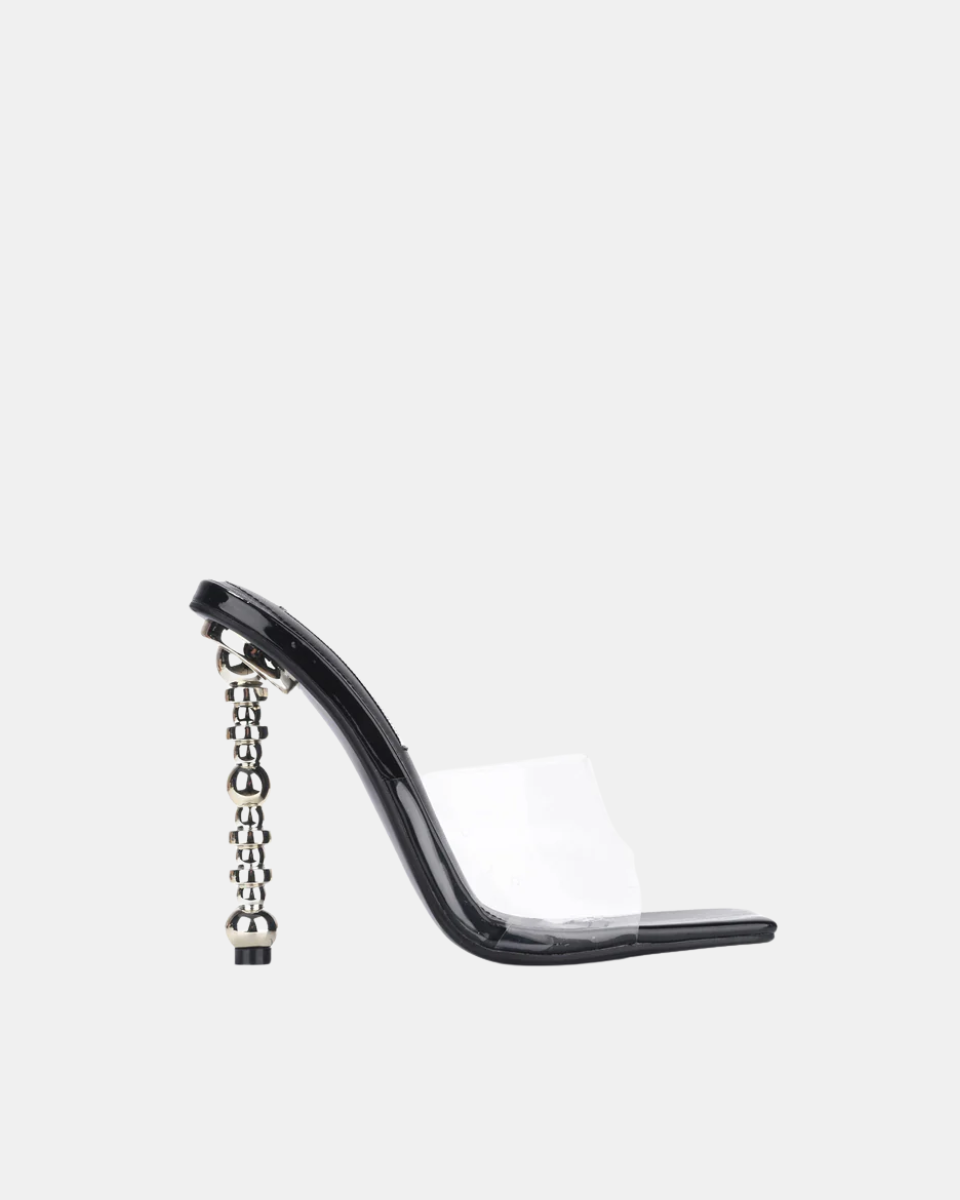 Belladonna – Transparent design – Pearl-accented mule heels-10174764286279-Ivory Ombre