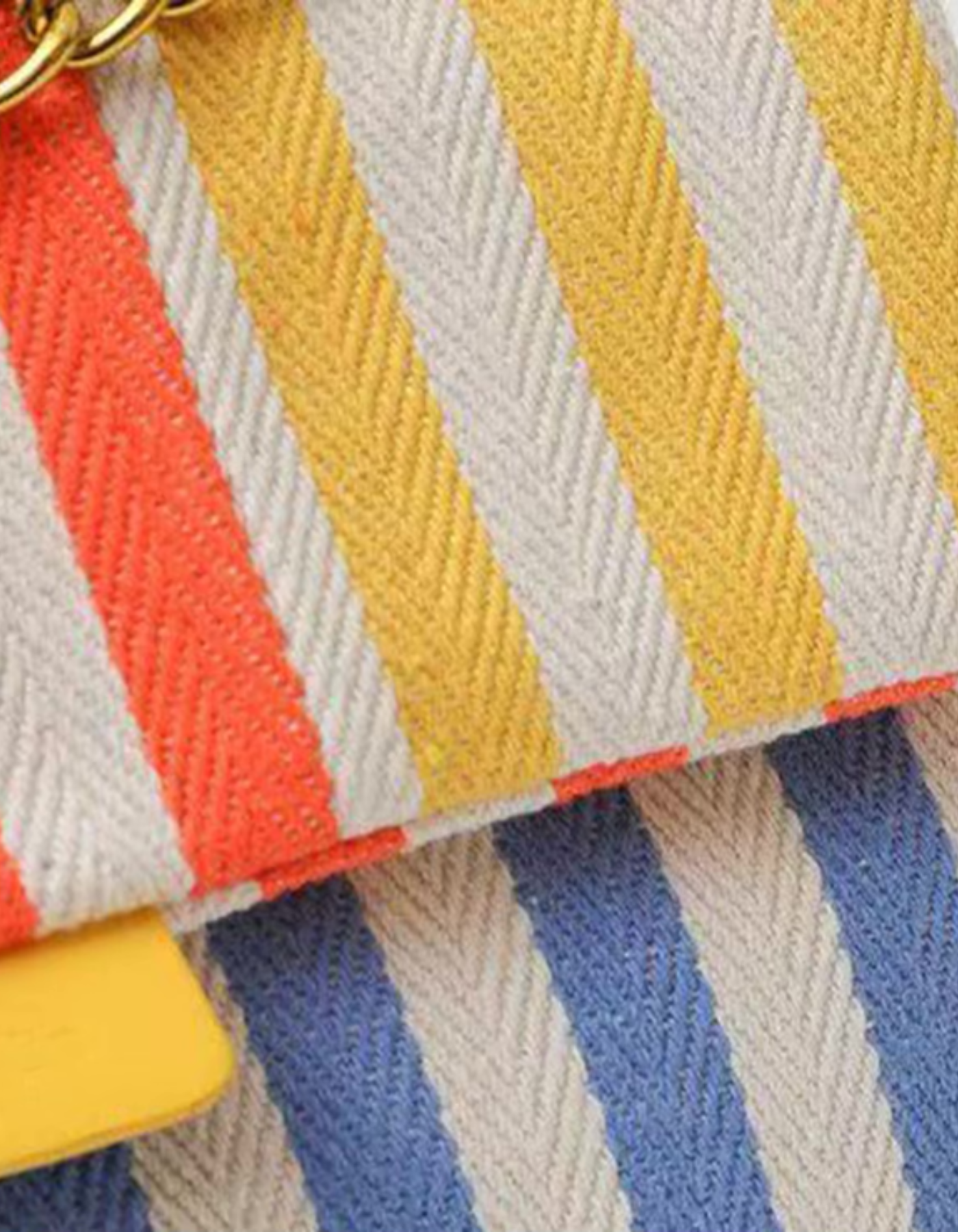 Bellanima – Vibrant striped weave – Shoulder bag-10174851416391-Ivory Ombre