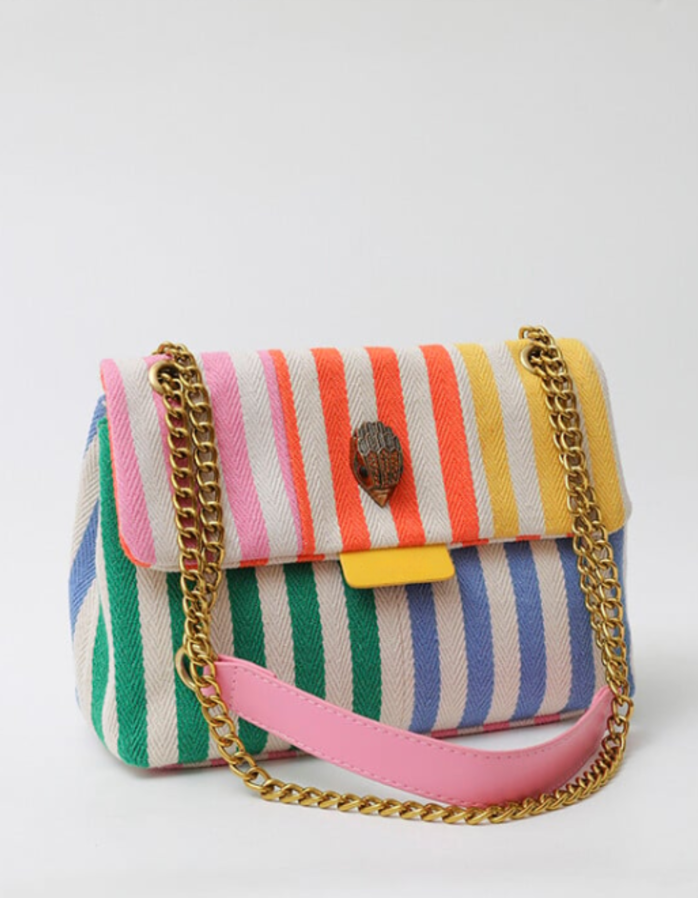 Bellanima – Vibrant striped weave – Shoulder bag-10174851416391-Ivory Ombre