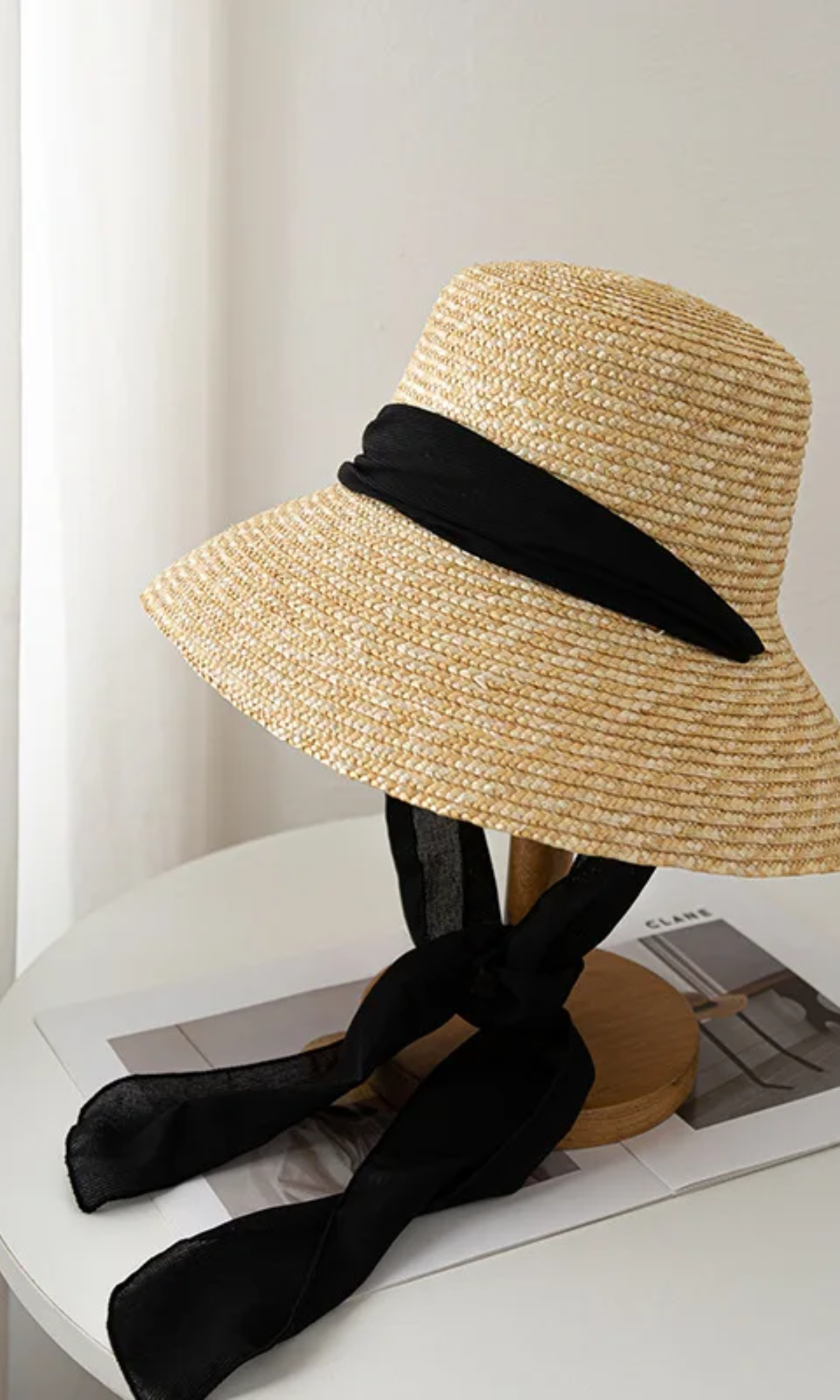 Bellavue – Band chic – Straw hat-10174849057095-Ivory Ombre
