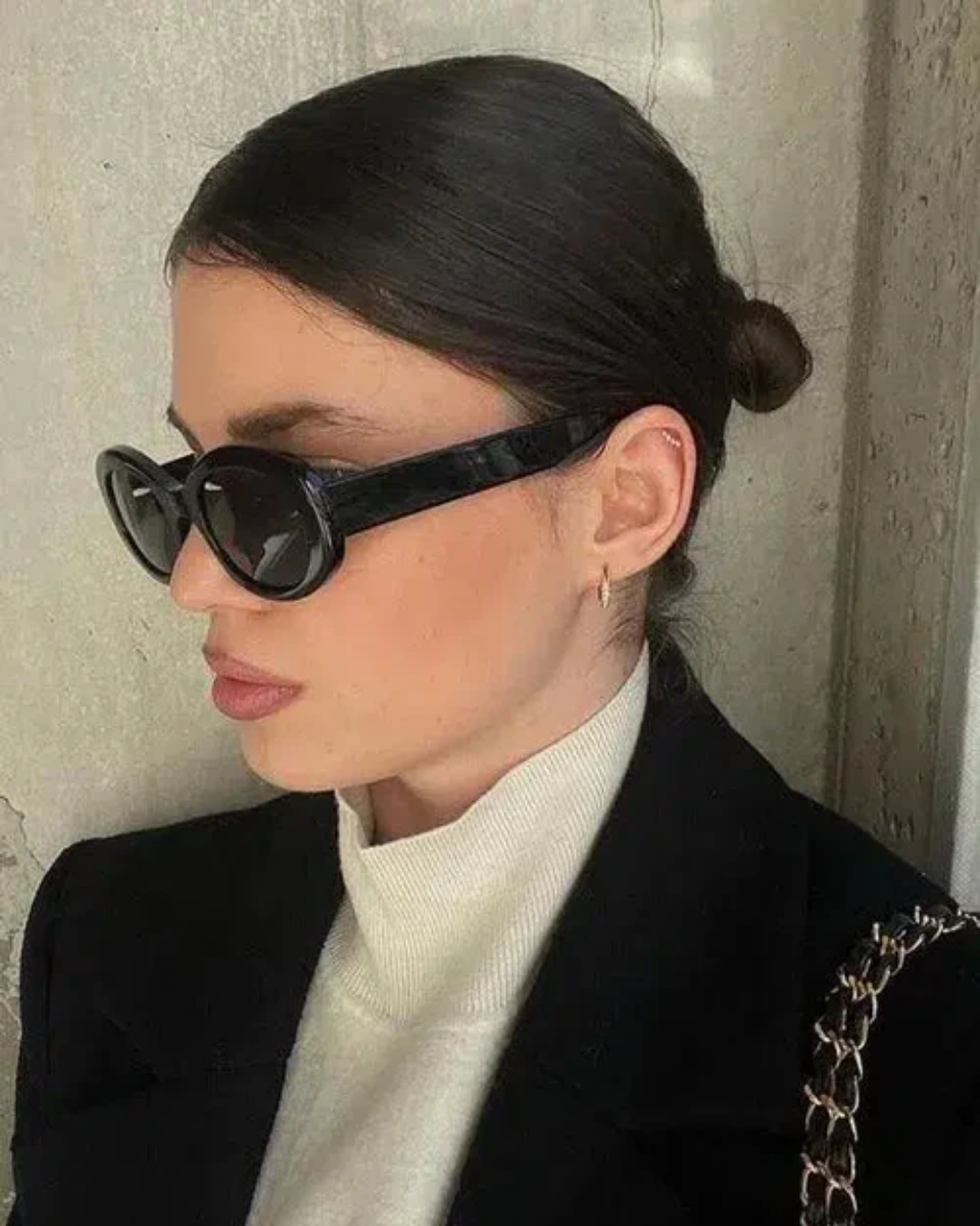 Belluna – Vintage oval design – Sunglasses-10173345694023-Ivory Ombre
