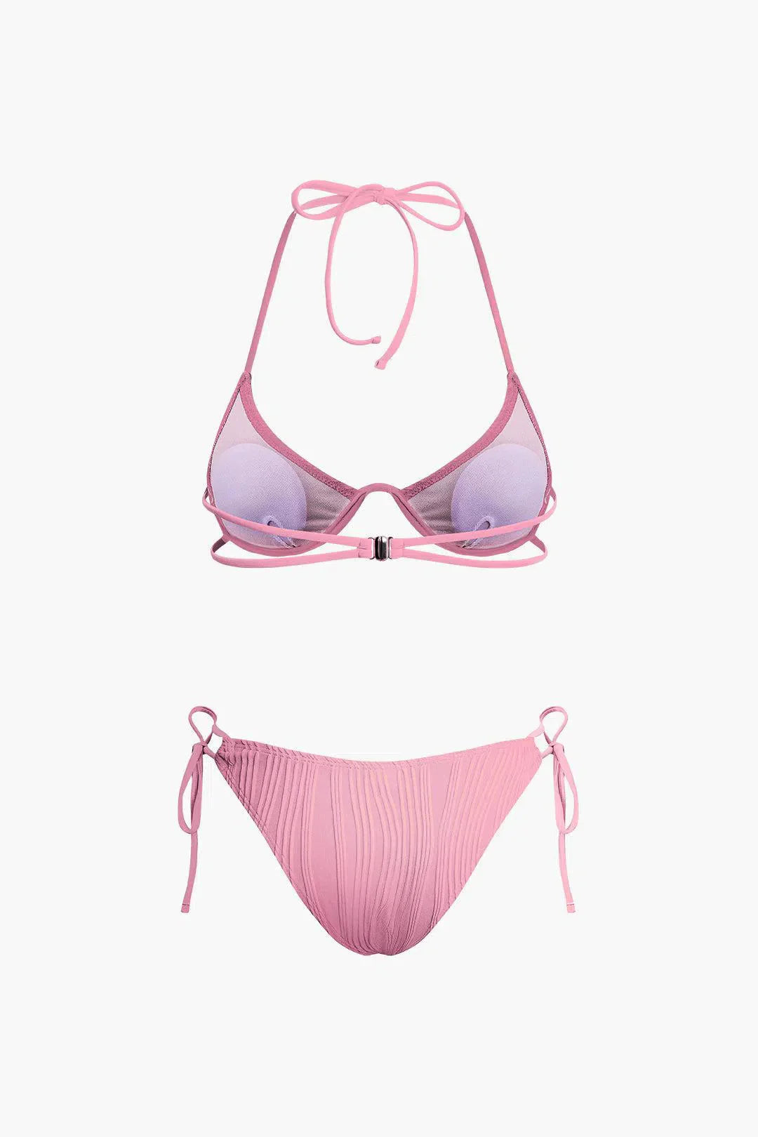 Calyne – Elegant design – Ruched bikini set-10174712250695-Ivory Ombre