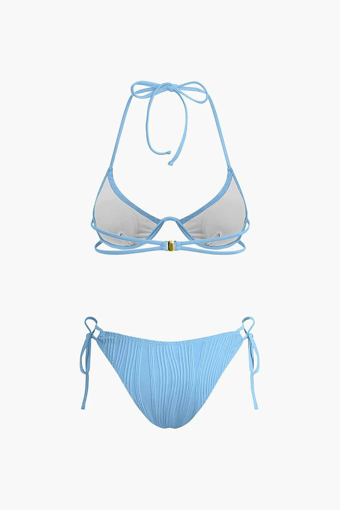 Calyne – Elegant design – Ruched bikini set-10174712250695-Ivory Ombre