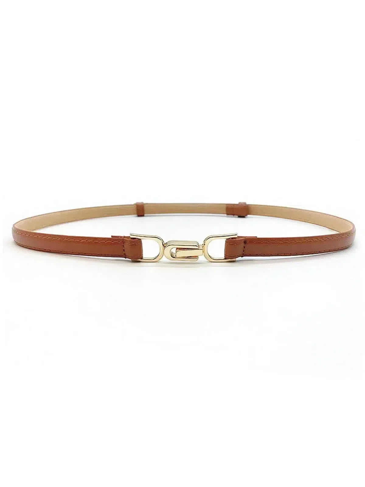 Calyx – Slim adjustable fit – Leather belt-10174652416327-Ivory Ombre