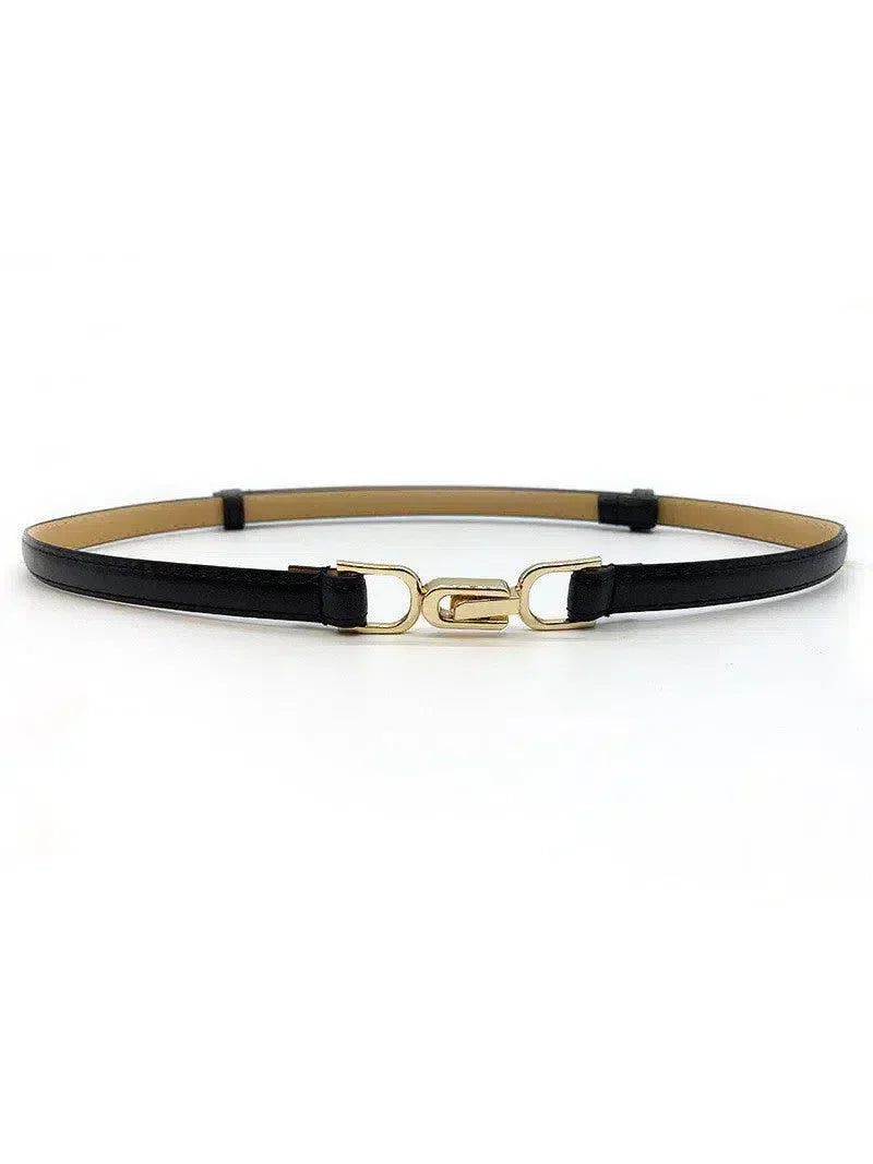Calyx – Slim adjustable fit – Leather belt-10174652416327-Ivory Ombre