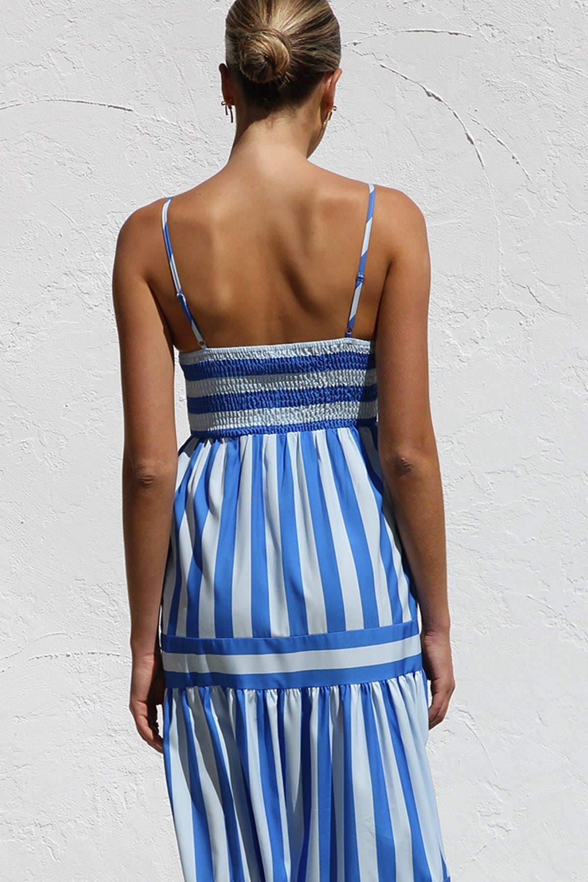 Candessa – Candy stripe flow – Maxi dress-10174735614279-Ivory Ombre