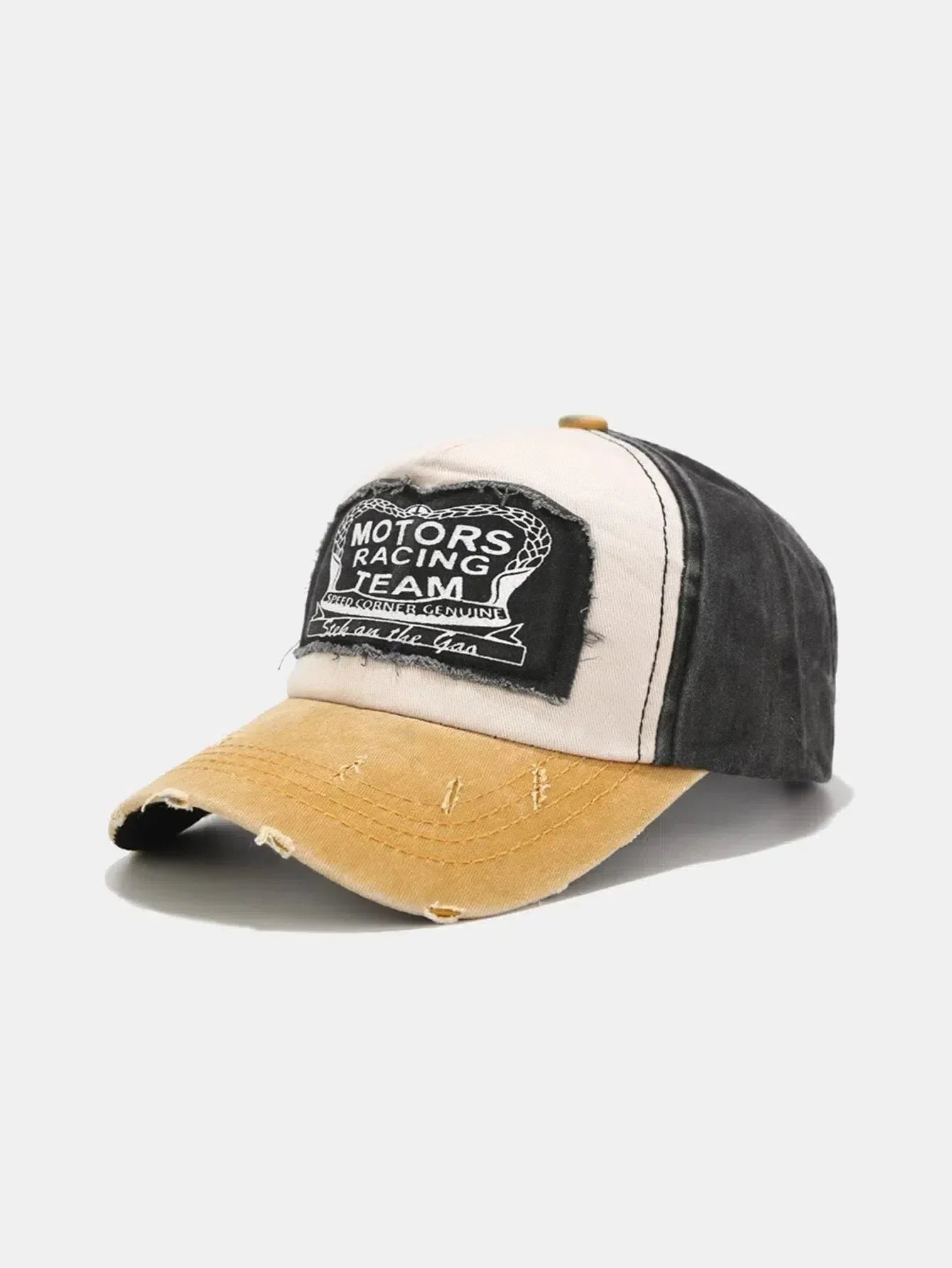Caprisa – Washed slogan – Baseball cap-10174659952967-Ivory Ombre