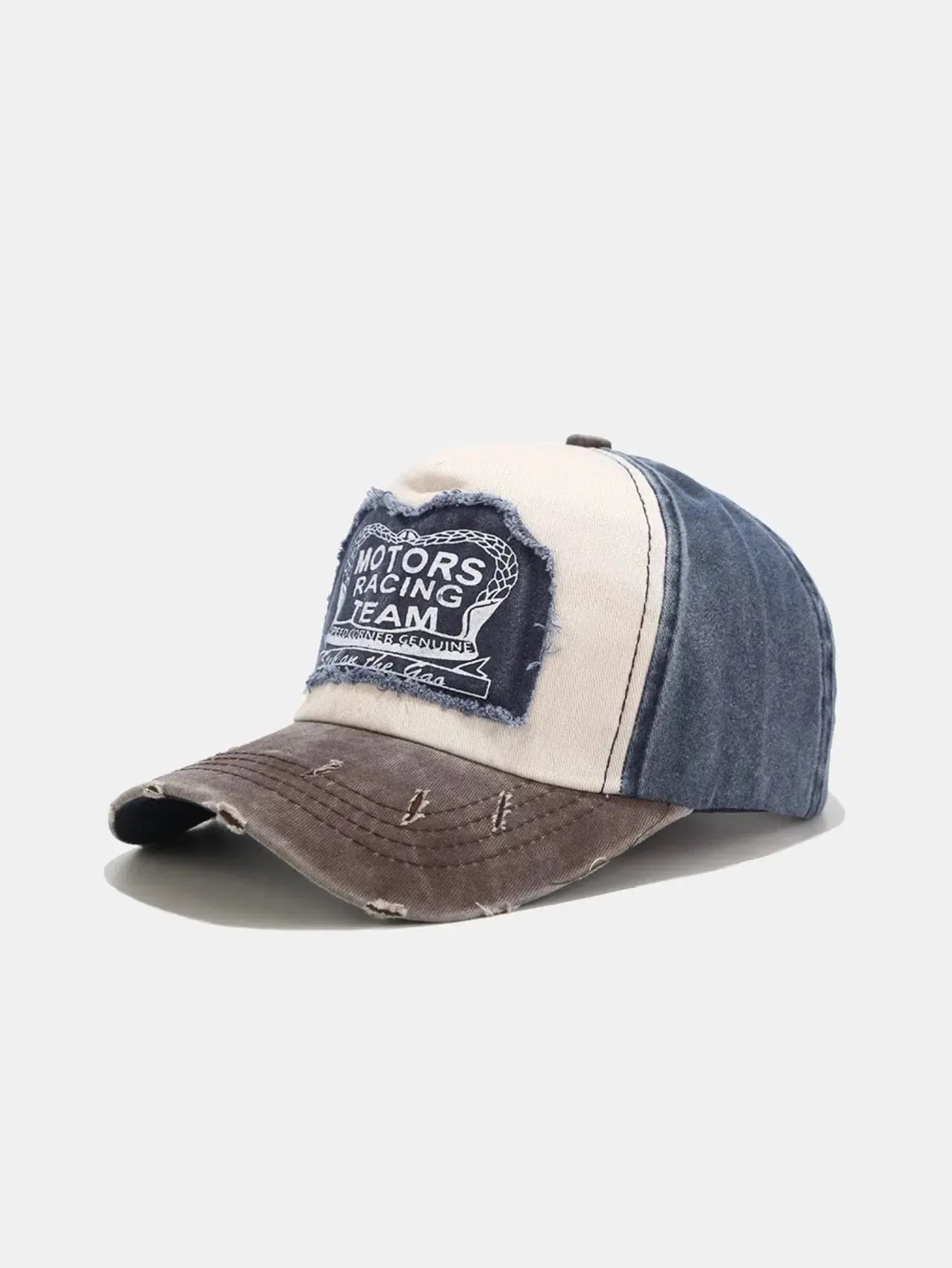 Caprisa – Washed slogan – Baseball cap-10174659952967-Ivory Ombre
