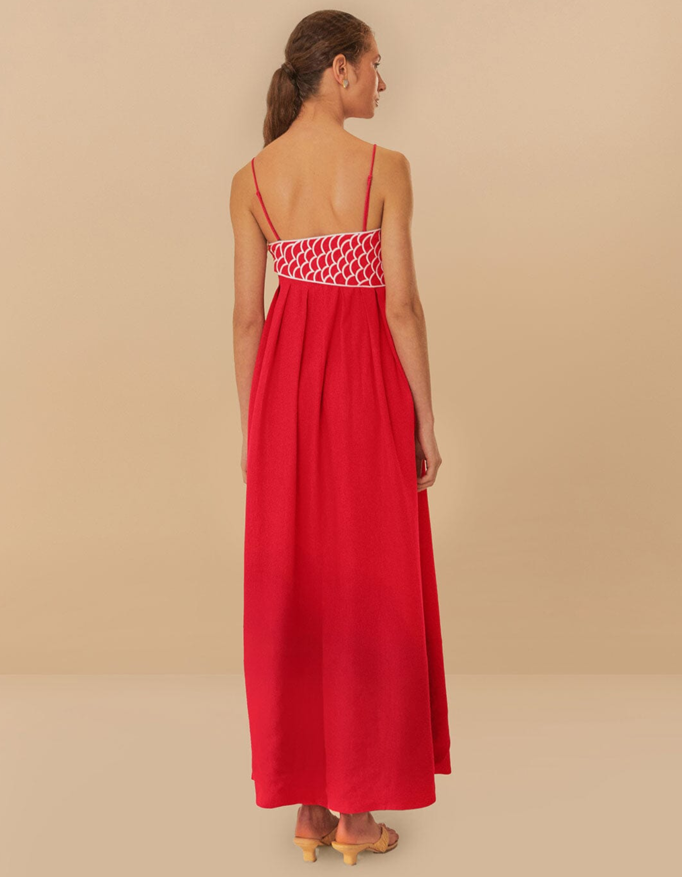 Carmarisse – Embroidered koi – Summer maxi dress-10174854201671-Ivory Ombre