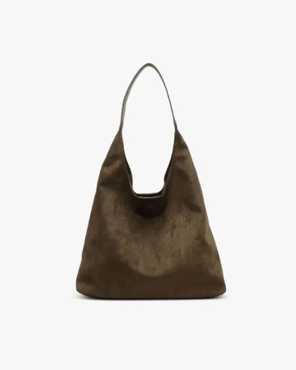 Cassia – Versatile timeless design – Suede bag-10174666637639-Ivory Ombre