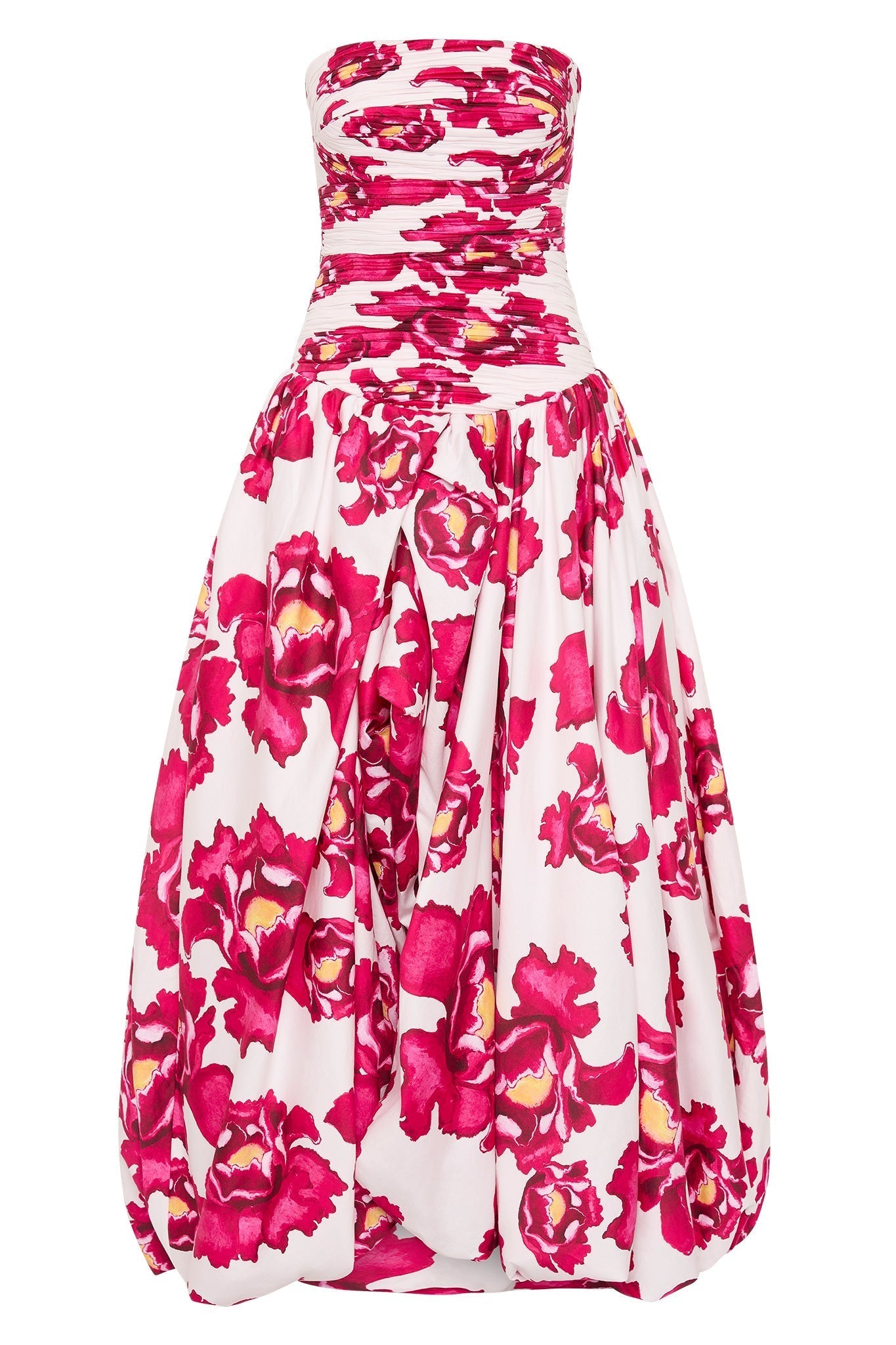 Celeste – Bold floral print – Maxi dress-10174732632391-Ivory Ombre