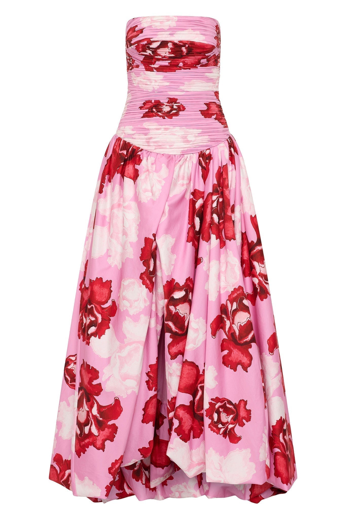Celeste – Bold floral print – Maxi dress-10174732632391-Ivory Ombre
