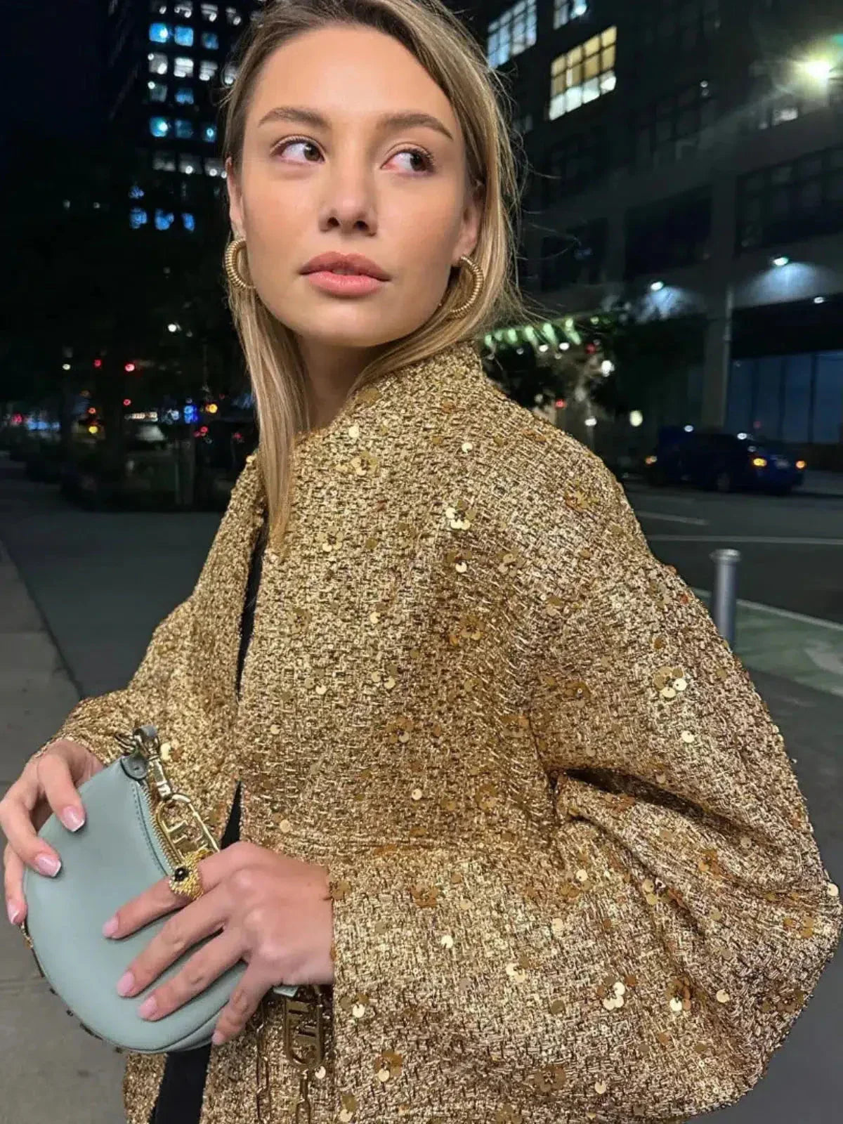 Céleste – Sequin statement – Cropped jacket-15137995653504-Santi Vento Atelier