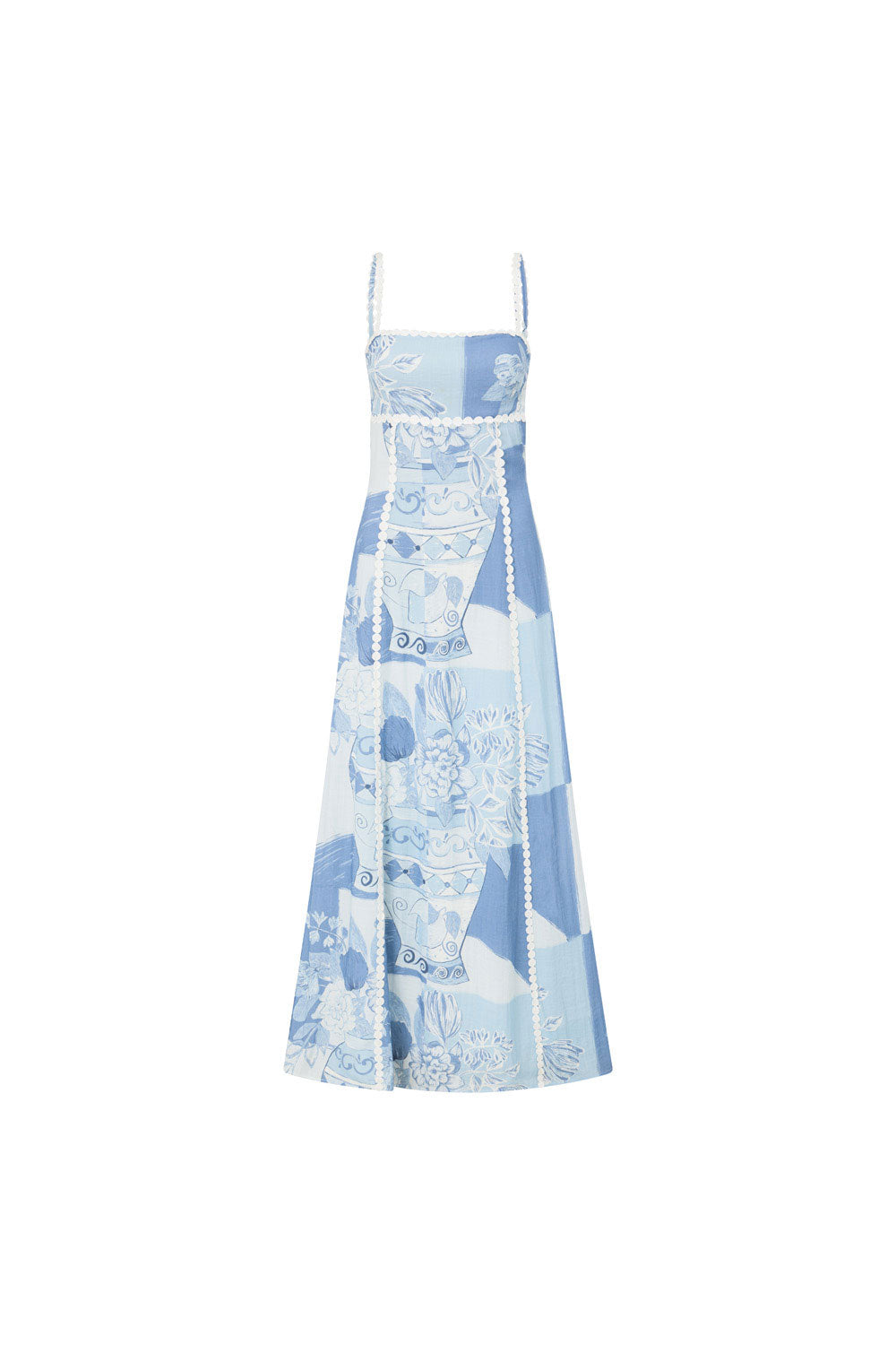 Celestina – Elegant floral print – Maxi dress-10197784592711-Ivory Ombre