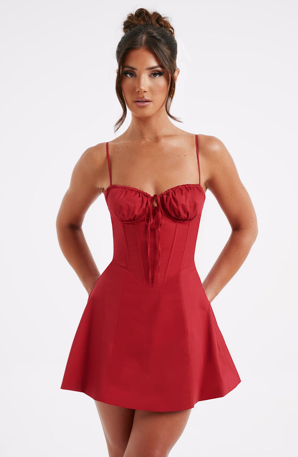 Cerinetta – Corset fit – Mini dress-10174868128071-Ivory Ombre