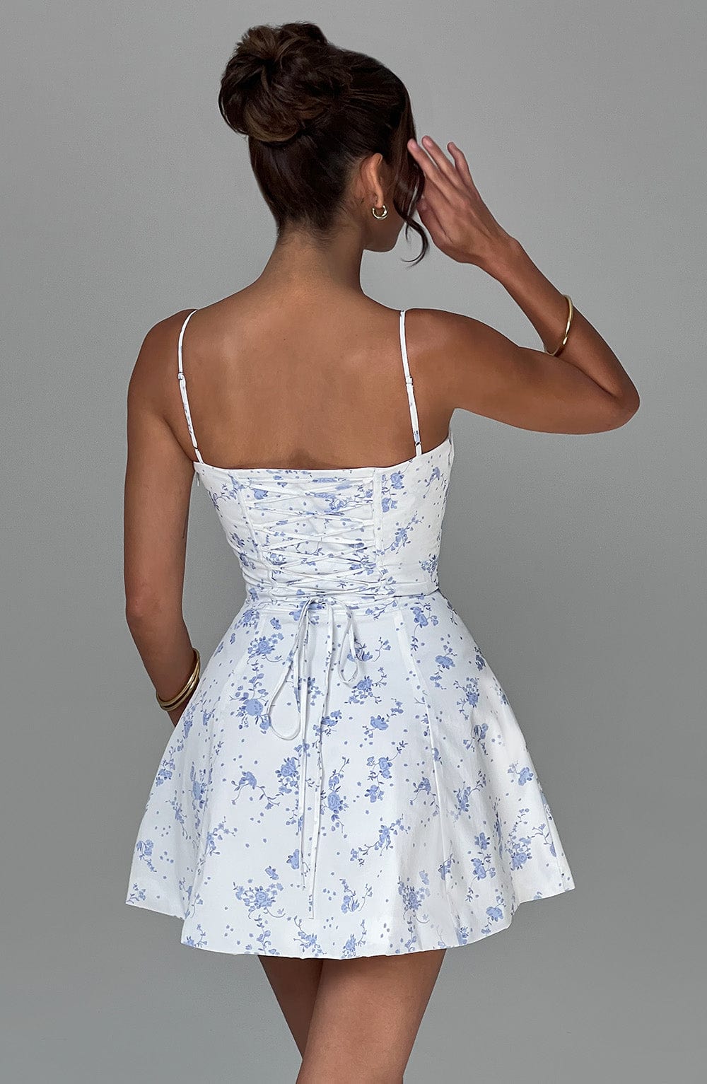 Cerinetta – Corset fit – Mini dress-10174868128071-Ivory Ombre