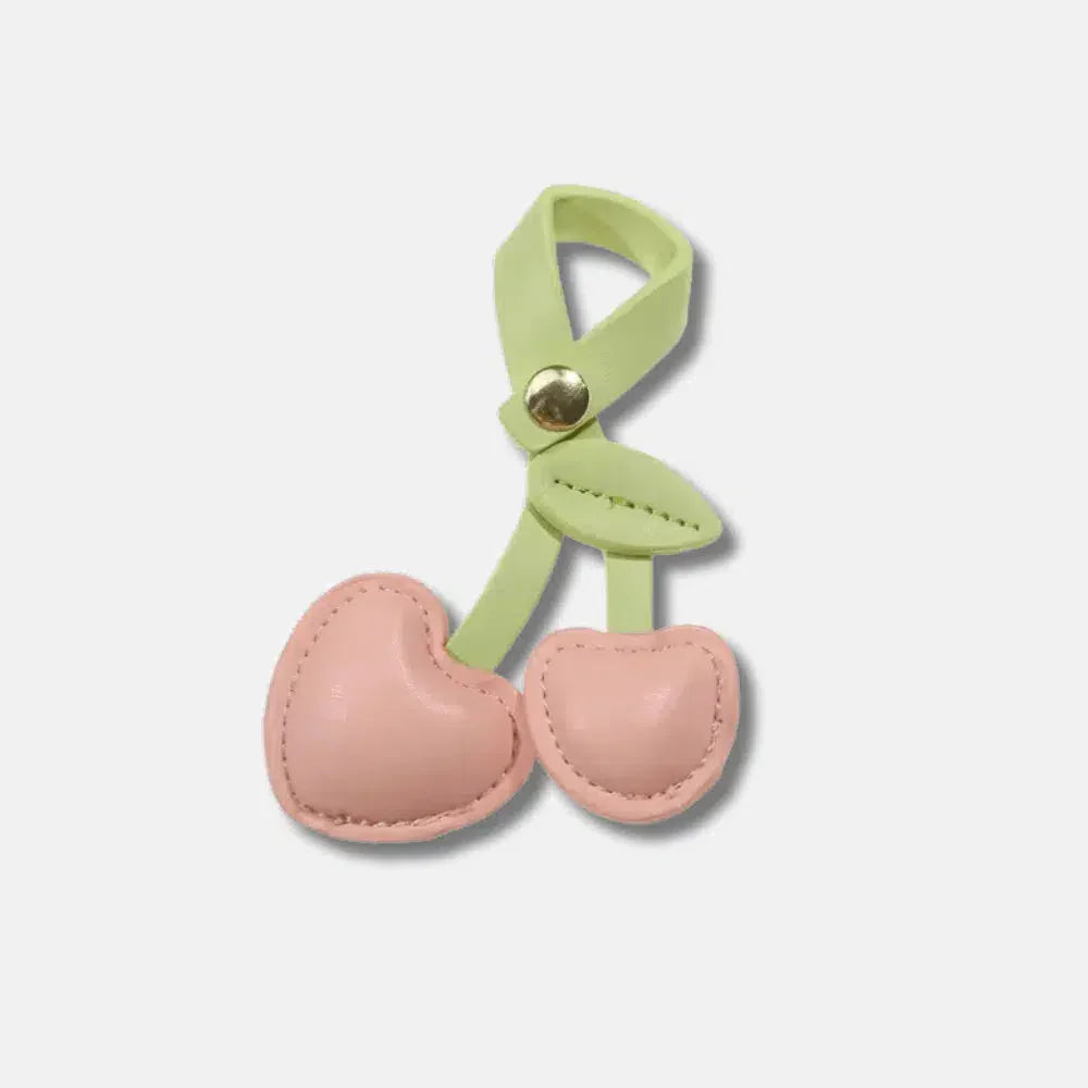 Cherry – Playful cherry design – Bag charm-10174667882823-Ivory Ombre