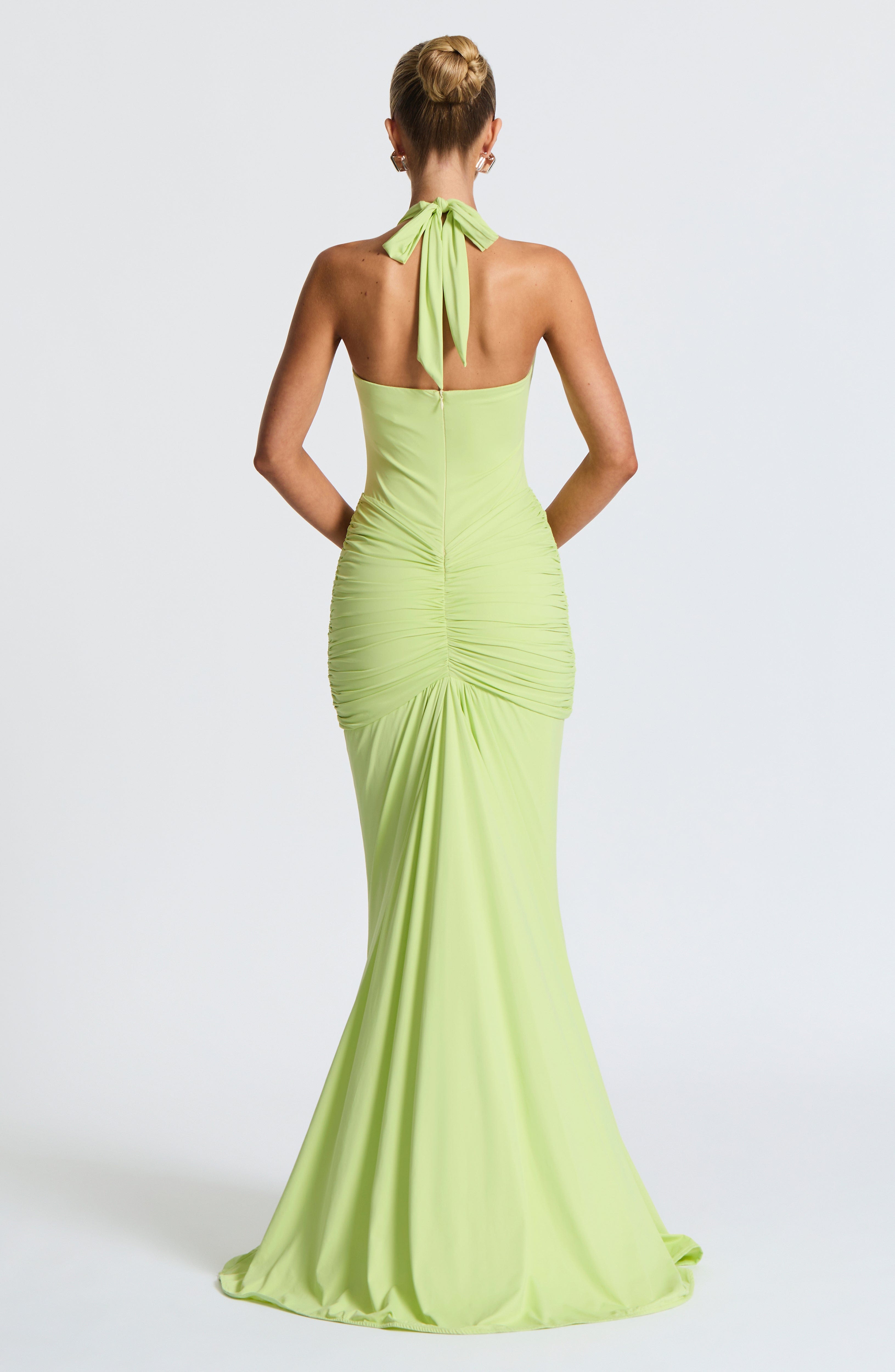 Ciara – Sculpted plunge design – Evening gown-10174869176647-Ivory Ombre