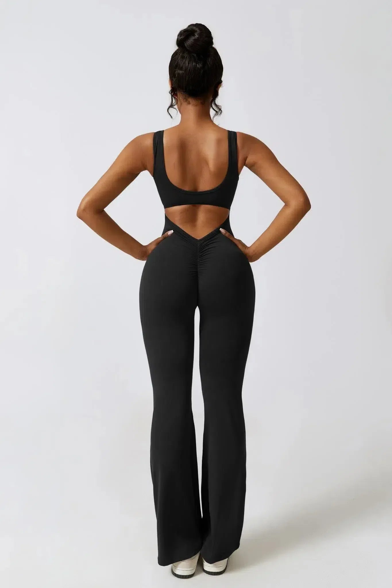 Circe – Sleeveless fit– Activewear jumpsuit-10174779425095-Ivory Ombre