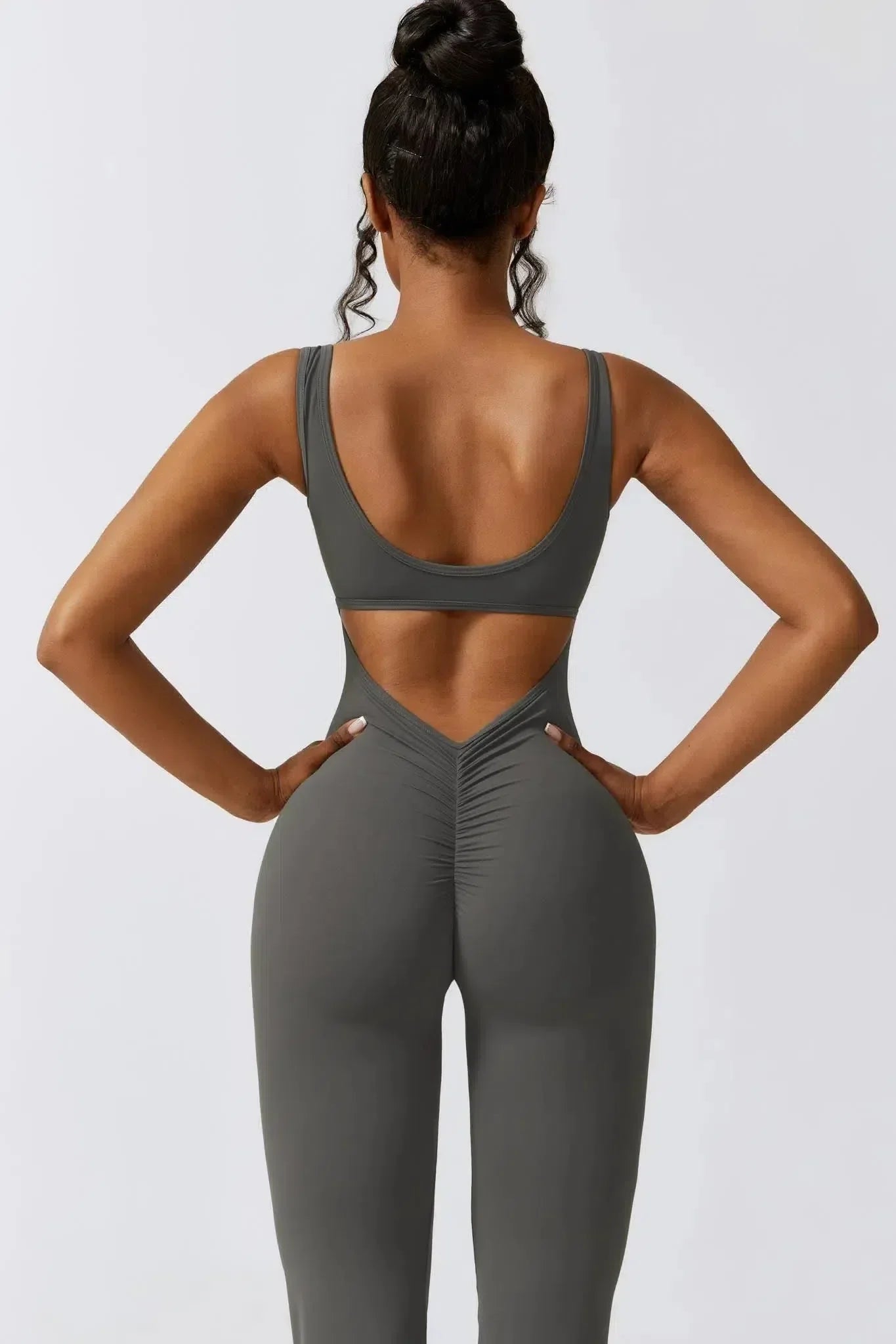 Circe – Sleeveless fit– Activewear jumpsuit-10174779425095-Ivory Ombre
