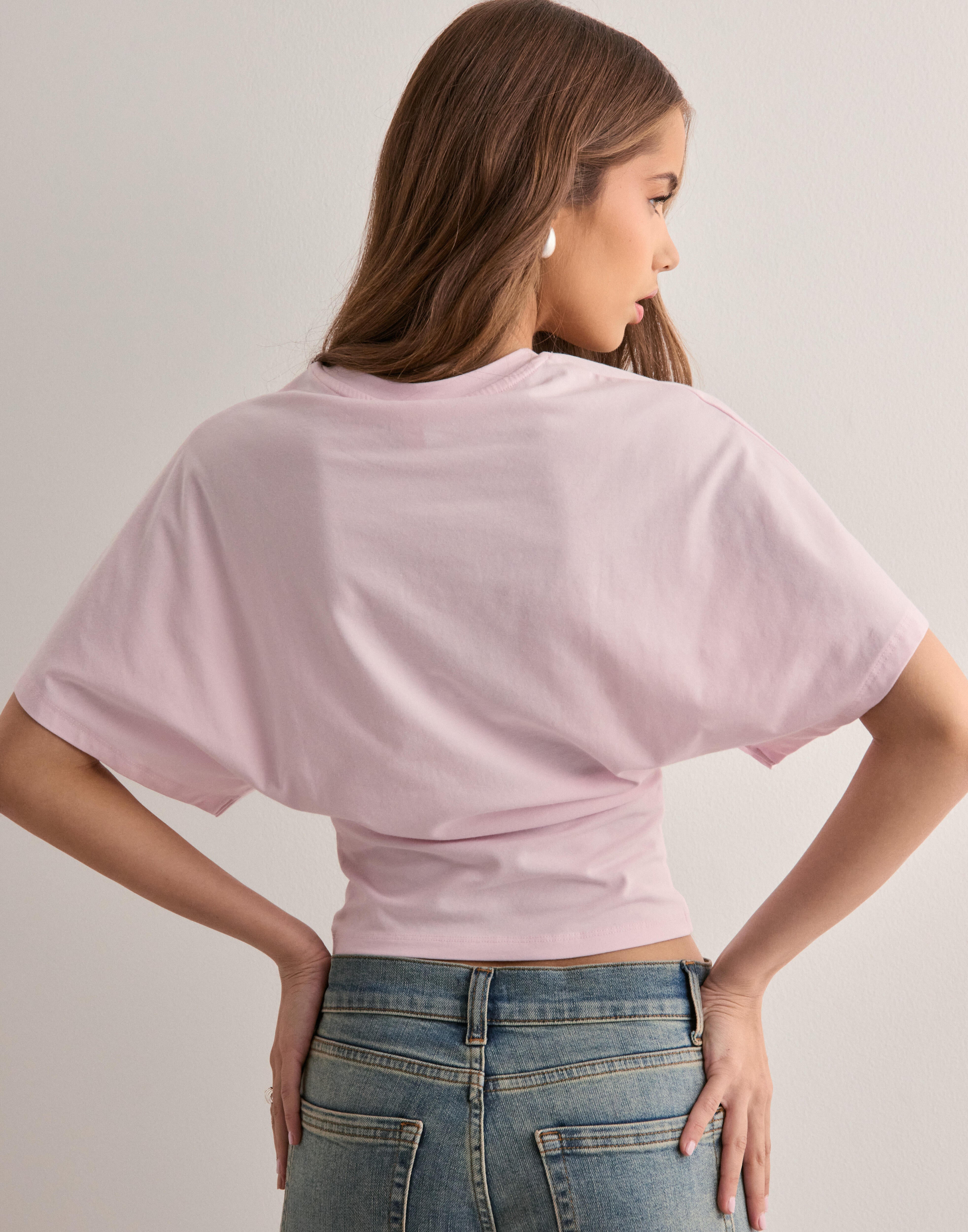Cirella – Cinched waist – Cropped t-shirt-10174846992711-Ivory Ombre