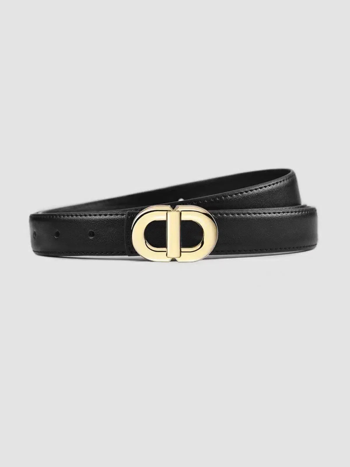 Cosmora – Polished buckle – Belt-10174652154183-Ivory Ombre