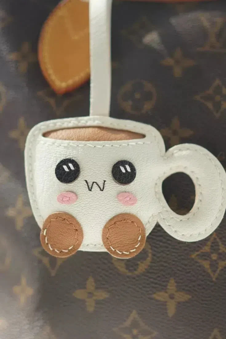 Cuppy the Coffee – Whimsical theme – Bag charm-10174677778759-Ivory Ombre