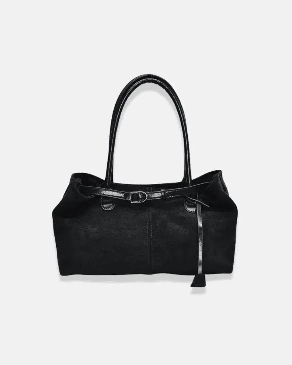 Damon – Autumn elegance – Suede tote bag-10174666932551-Ivory Ombre